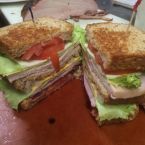 Cold & Hot sandwiches. We don't use lunchen meats here, see the smoked turkey breast in the background; The Real Deal.