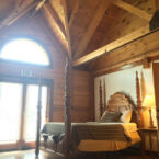 446 Log Cabin Vaulted Ceiling.