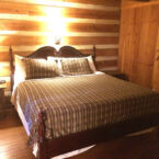 Bed room of Log Cabin 438 KING BED.