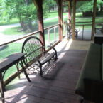 Big front porches on all cabins, some are enclosed with screen.