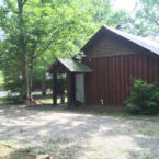 Entrances to Timber Frame Cabins 440 thru 444 are at ground level for easier access.