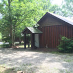 Entrances to Timber Frame Cabins 440 thru 444 are at ground level for easier access.