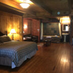 Inside arrangement of Log Cabin.