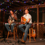 Jason Lee Wilson and Denis Marlow live at outside pavilion.