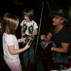 Jason Link and some young fans.