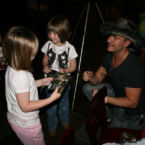 Jason Link and some young fans.