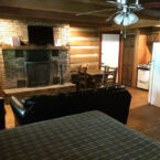 Living Room arrangement in Log Cabin 438.