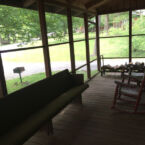Log Cabin 438 front porch.