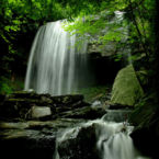 Many waterfalls in the area, easy hiking trails to most.