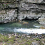 Mountain stream sink hole,. one of many in the South Cumbereland State Park.