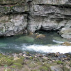 Mountain stream sink hole,. one of many in the South Cumbereland State Park.