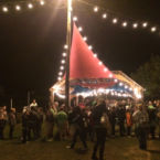 Night time activity at the bon fire.