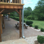 Out on the back deck of the Lodge.