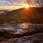 Sewanee View, one of the overlooks in Sewanee TN