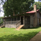 The duplex Log Cabins 436-437 FRONT RIGHT.