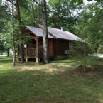 Timber Frame style Cabin 440, one bed room with sleeper sofa.