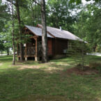 Timber Frame style Cabin 440, one bed room with sleeper sofa.