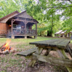 Vacation Cabins have plenty of space for campfires, grilling, picnics, outdoor fun.