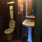 Vanity area in Log Cabins 436-437.