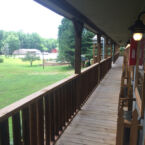 View from the back top deck of the Lodge.