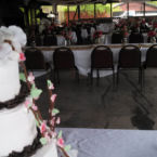 Wedding Receptions are no problem, inside or outside.
